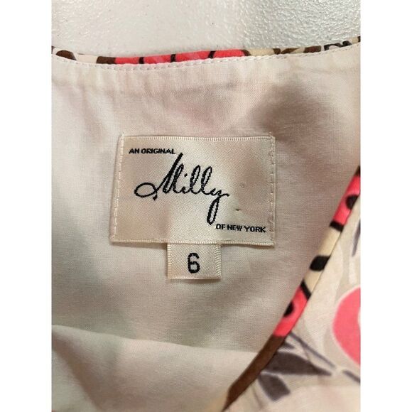 Milly New York Floral Mini Dress with Pockets 6 - Picture 6 of 6